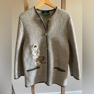 Vintage Giesswein Charcoal Wool Sweater